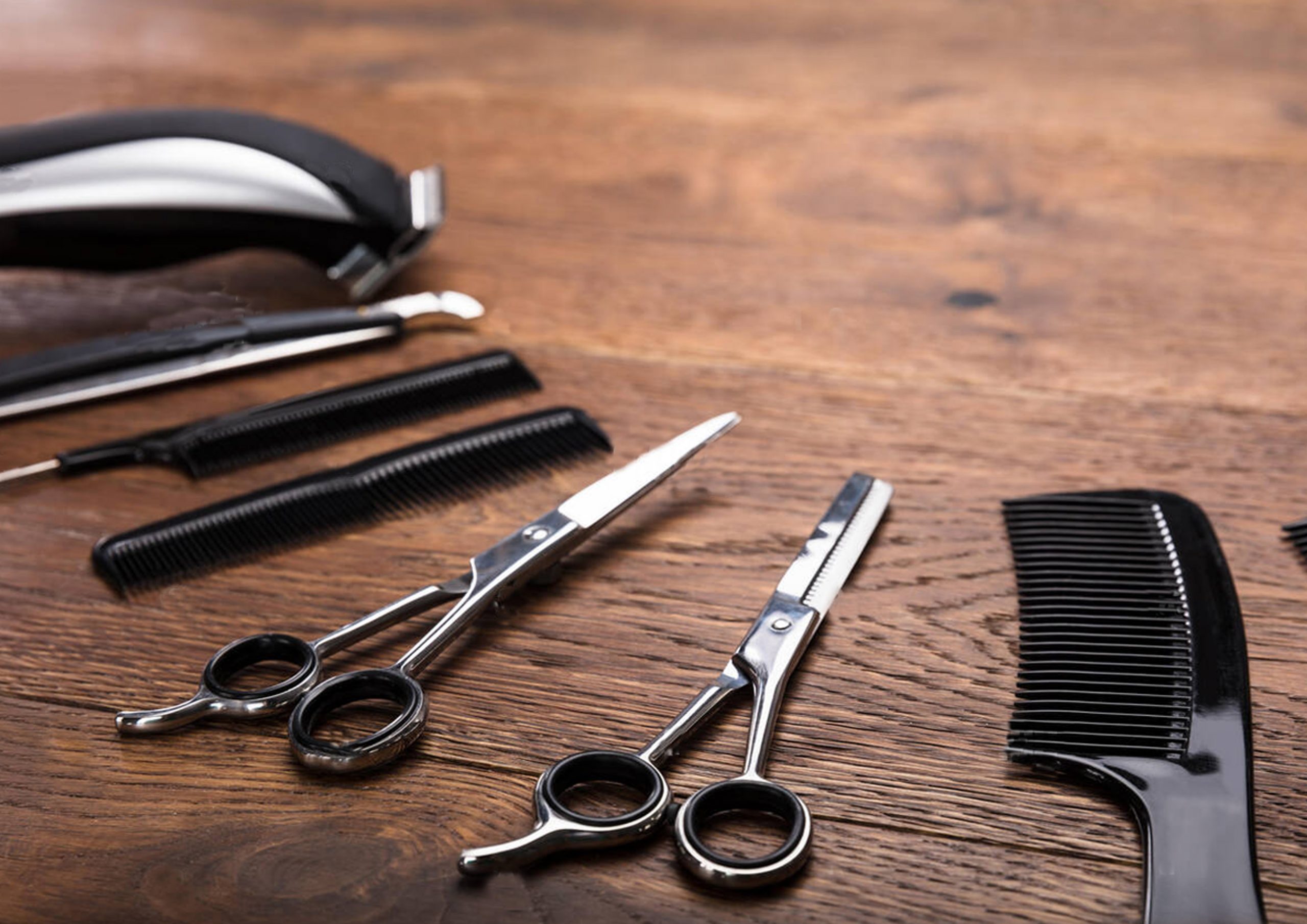 new tools on wooden bench